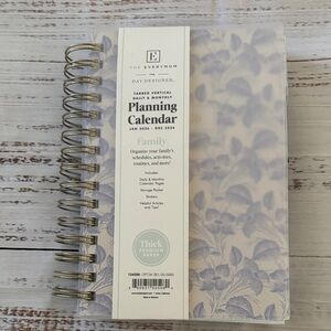 Floral Planning Calendar with Spiral Binding